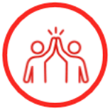 image of two athletes doing a high five
